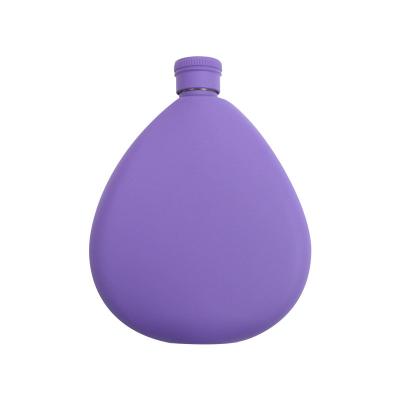 China Agriculture 6oz flask for liquor purple stainless steel, great gift for wedding party flask #WM-072-00 for sale