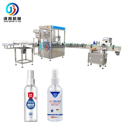 China JB-P2 Automatic Food Alcohol Sanitizer Sprayers Bottle 5-200ml Filling Capping Machine for sale