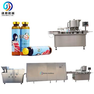 China 2-60ml Oral Liquid Food Bottle Filling Machine With Automatic Bottle Washing Grade for sale