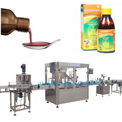 China 4 Heads Automatic Pharmaceutical Products Filling Machine For Syrup Bottle 100ml 200ml 500ml for sale