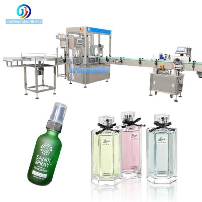 China JB-PX4 Full Automatic Spray Clothing Small Plastic Bottle Vial Filling Capping Machine for sale