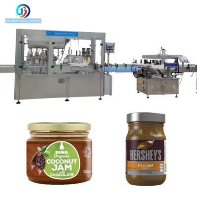 China Beverage JB-NJ4 Fruit Jam Filling Machine Cocoa Chocolate Automatic Paste Cream Bottle Filling Machine for sale