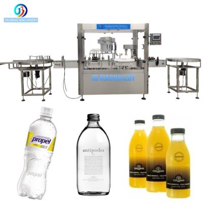 China Applicable CLOTHING JB-YG4 small business pure water juice drinks filling machine monoblok filling capping machine for ice tea for sale