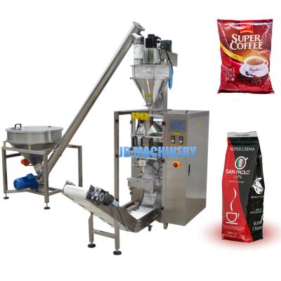 China Shanghai JiaoBan 500g 900g 1500g Chemical Automatic Vertical Coffee Powder Packing Machine Auger Filler Packing Machine For Coffee for sale