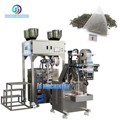 China GARMENT JB-180CS Fully Automatic Tea Weighing Packing Machine Vertical Nylon Bag Tea Leaves Filling Machine Triangle Bag Sealing for sale