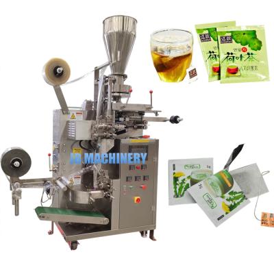 China JB-180C chemical automatic filler paper tea packing machine for inner and outer bag with thread, tag for sale