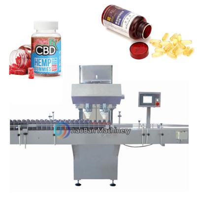 China Hotels JiaoBan Automatic Jelly Candy Softgels Counting and Filling Machine Bottle Cap Counting Machine for sale