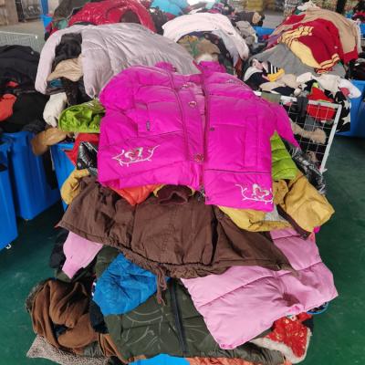 China Fashionable Occasion Clothes Various Styles Of Children's Jackets Used Down Warm High Quality Second-Hand Children's Jackets for sale