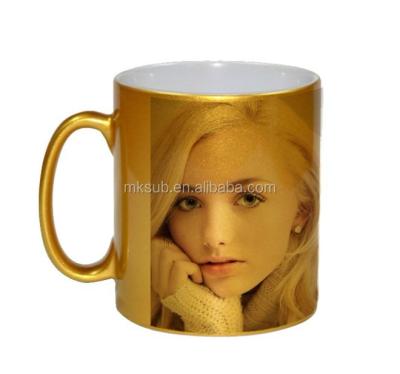 China Maikesub Sustainable 11oz Ceramic Mug Sublimation Beaded Colored Ceramic Mug Cup For Printing Picture And Logo for sale