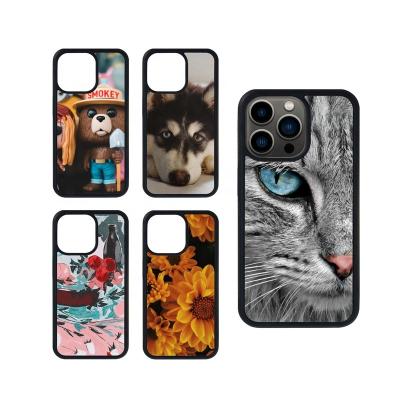 China New Shockproof Design Customized Hard Protective Tpu PC 2d Colors Sublimation Phone Cases With Aluminum Foil For iPhone 13pro for sale