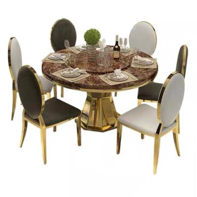 China China Factory Good Quality Nordic Extendable Marble Round Dining Table for sale