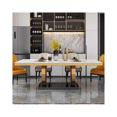 China Simple Design Extendable Luxury Style French Rectangle White Dining Table for sale