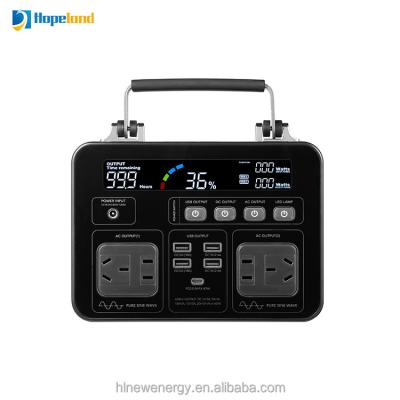 China Type C Hopeland 1000w Mini Portable Quick Charging Power Bank Security Power Station for sale