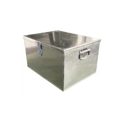 China OEM Lockable Heavy Duty Iron Tools / Tongs Automotive Box / Trunk Tools Storage Box Chest With Lid for sale