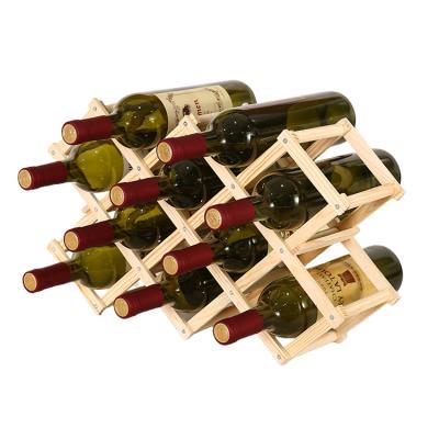 China Hot Selling Wooden Resin Wooden Wine Rack Small Wine Rack for sale