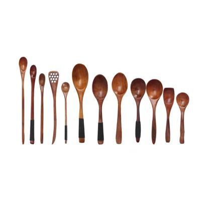 China Latest Design New Arrival Disposable In Different Size Small Wooden Baby Mixing Spoon for sale