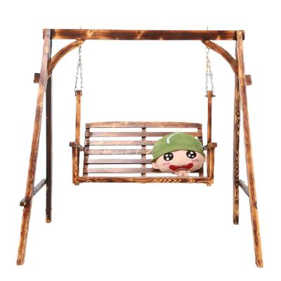 China Modern Indoor Outdoor Wooden Adult Children Kids Swing Tree Wooden Swing Seat With Adjustable Rope for sale