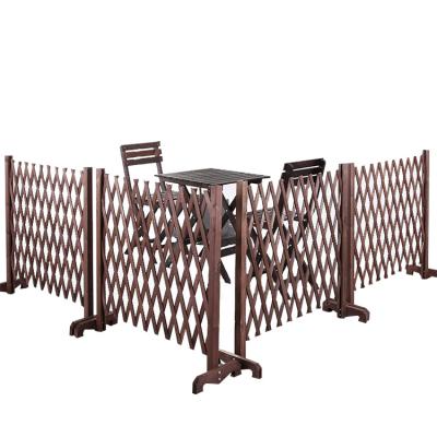 China Wholesale Cheap Viable Decorative Support Yard Fence Outdoor Anticorrosion Wooden Garden Fence for sale