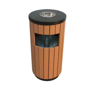 China Creative Art China Wooden Home Trash Can Folk Wooden Home Hotel Living Room Office Waste Basket Trash Cans for sale