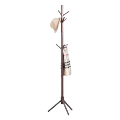 China Hot Selling Folk Wooden Art Long Coat Rack Standing Wooden Rack For Fabrics for sale