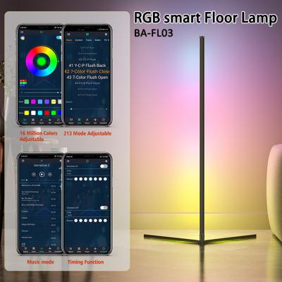 China Timing Function LED Holiday Lights Adjustable Stand LED RGB Floor Lamp For Bedroom for sale