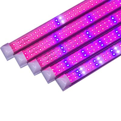 China 18W T8 LED Grow Tube Light 2ft 4ft Red Blue Full Spectrum LED Plant Light For Greenhouse for sale