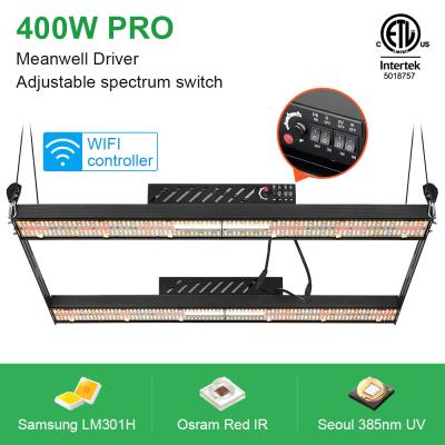 China SAA 400W WIFI LED Grow Light White Red IR UV Samsung LM301B Led Strip for sale