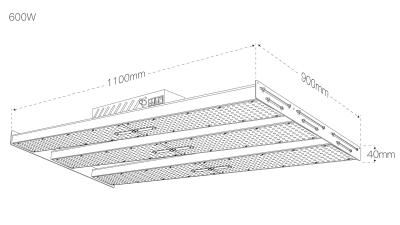 China Sosen Driver 600W 5000k 385nm UV Full Spectrum Light Bar For Indoor Vegetable for sale