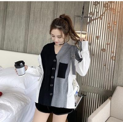 China Other Spring Autumn Long Sleeve New Loose Wool Knitted Women's Cardigan Top Coat With Button For Ladies for sale