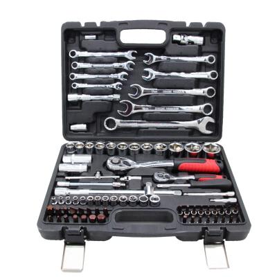 China Repair Tool Kit Socket Car Automobile Repair Tool Multifunctional Ratchet Torque Wrench Wrench Socket Set for sale