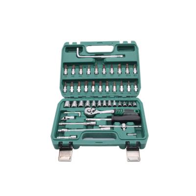 China Repair Tool Kit 47 Pcs Socket Sets CRV Hardware With L Wrench And S2 Bit High Quality Socket For Household Use And Car Repairing Tool Kit for sale