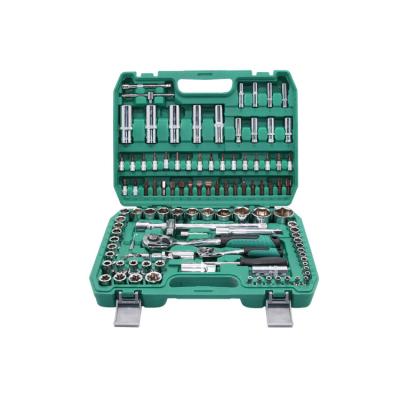 China Repairing Tool Kit Hot Selling 108 Pcs 1/2 Inch Socket Wrench And 1/4 Inch CRV 72T Set With S2 Bit Hex Socket For Repair for sale