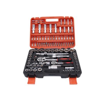 China Best Selling Tool Kit OEM 108 Pcs 1/2 Inch Chrome Vanadium Socket Wrench And 1/4 Inch Drive Repair Sets For Repair for sale