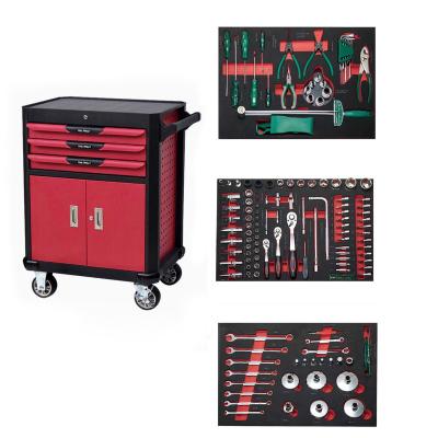 China Low Moq Tool Trolley Tool Cabinet Durable Professional Rolling Heavy Duty Stainless Steel Tool Cart Set for sale