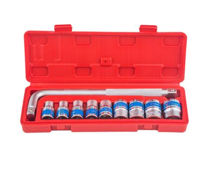 China Auto Repair 10 Pcs Socket Set For Household Use Aoturepair Tools With L Key for sale