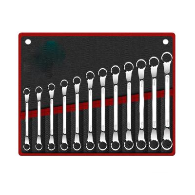 China Durable Flexible Head 12Pcs Ratchet Wrench Set For Car Repair Tool Kit for sale