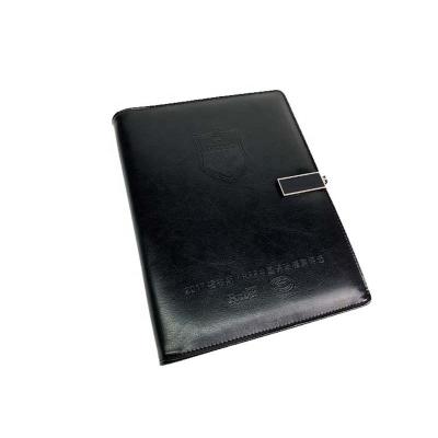 China Hardcover Factory Price Ring Binder Loose Leaf Notebook B5 Black PU Cover Leather Notebook 6 Holes for sale