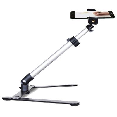 China Adjustable Digital Camera Aerial Photography Table Top Stand Set Mini Monopod +Phone Clip For Led Ring Light for sale