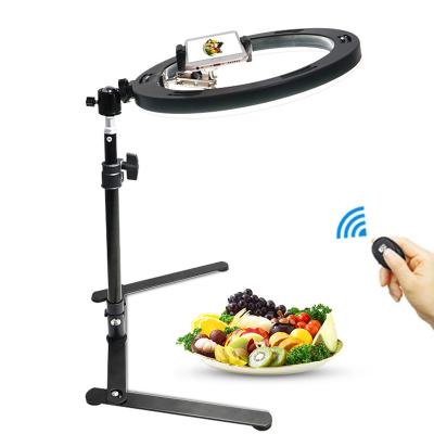 China 26cm Ring Light Fill Lamp Soft Light Emission Live Light With Remote Shutter 10 Inch Air Bracket Food Jewelry Makeup FPZJ04 for sale