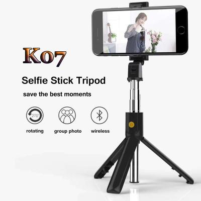 China High Quality Selfie Stick Tripod K07 Extendable Selfie Stick Tripod With Detachable Exterior for sale