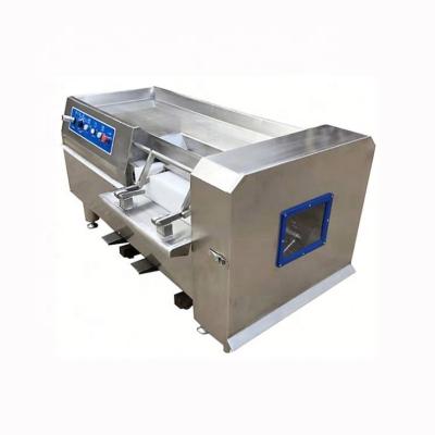 China Commercial Cold Cube Chicken 400kg/h Dicing Machine In Easy Operation For Frozen Automatic Beef Meat for sale