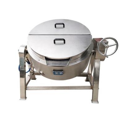 China Outdoor Gas Jacketed Dairy Factory Heating Jam Kettle Processing Cooking Pot Making Machine for sale