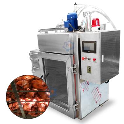 China Cook meat by smoking and heating good quality vertical smoke machine/fish machine smoking oven/chicken smoker for sale