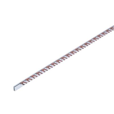 China E-CU-F25 WL-301 Series U Type Copper Busbar Insulated Comb Fork Type Busbar for sale