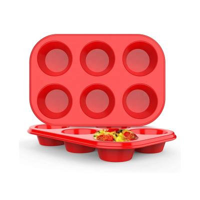 China Non Sustainable Reusable Stick Silicone Cake Molds Muffine Silicone Mold for sale