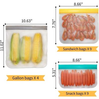 China Food Grade Reusable Leakproof Flat Freezer Sandwich Leakproof Zipper Lock Reusable Pet Food Storage Bag for sale