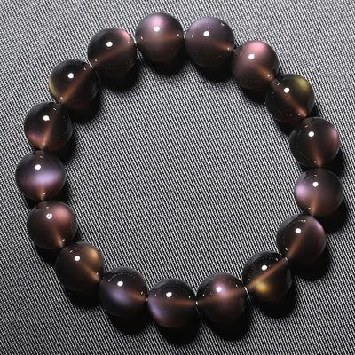 China Fashion TRENDY gemstone wholesale customization healing natural stone crystal bracelet obsidian bracelet diy for sale