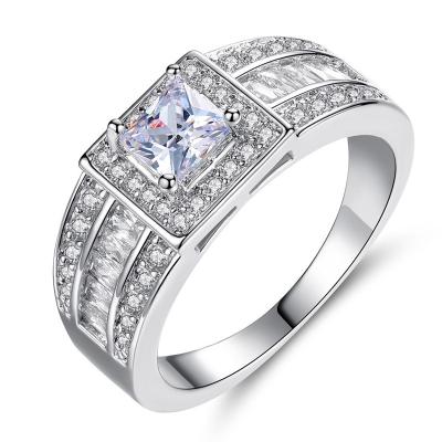 China CLASSIC Fashion Gemstone Zircon Diamond Rings Engagement Jewelry Wedding Women Rings for sale