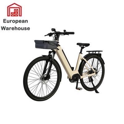 China New Design Aluminum Alloy Adult Electric Women's Bike City Ebike 28