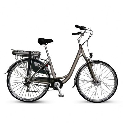 China 28 Inch EU Aluminum Alloy Warehouse View 250w 36V 14.5Ah 7 Speed ​​Aluminum Adult Women Urban City Electric Bike for sale